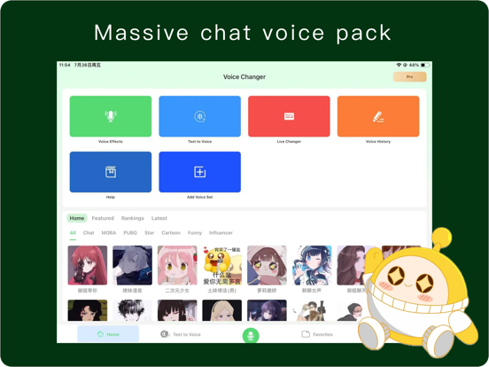Voice Changer-Recorder&Effects iPad screenshot 1 - Lifestyle app