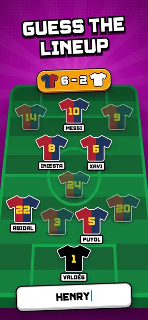 Football Quiz Guess The Lineup screenshot 1