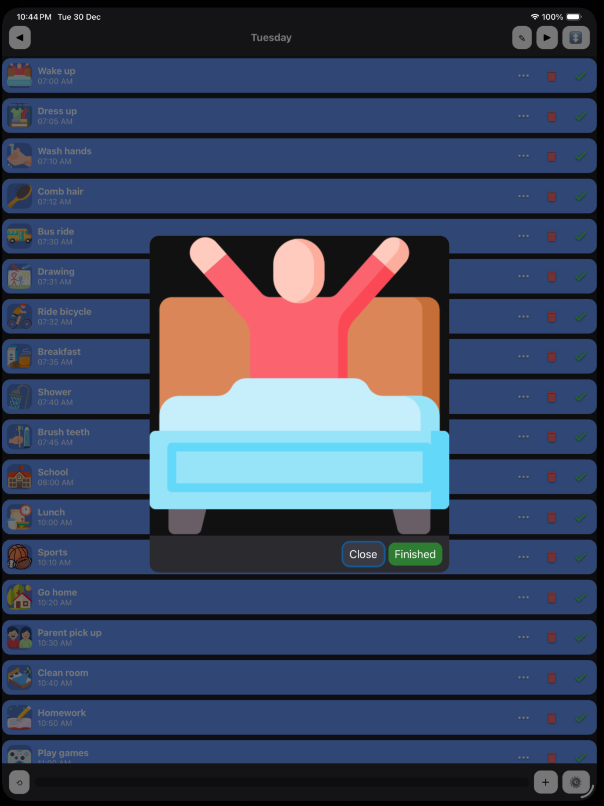 Visual Schedule: Daily Planner