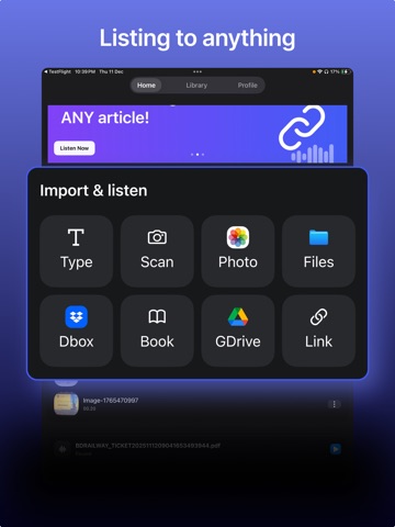 Neural Sound - Text to Speech iPad screenshot