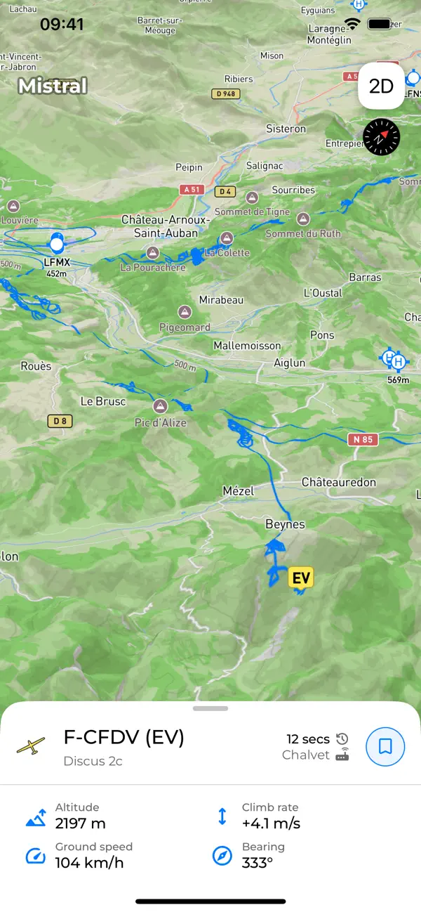 Screenshot #1 pour Mistral Gliders