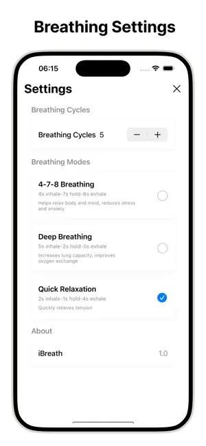 iBreath - Breathing Exercises screenshot 3