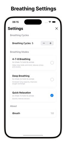 iBreath - Breathing Exercises Screenshot 3 of 4