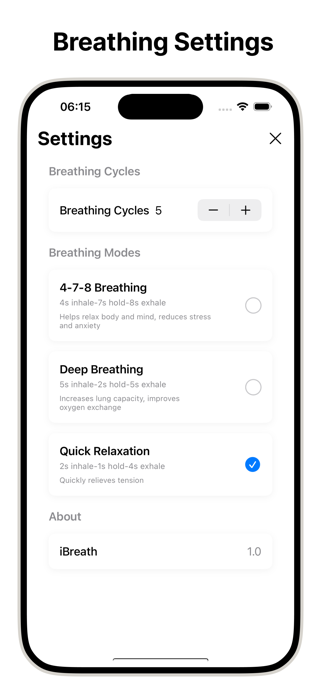 iBreath - Breathing Exercises Screenshot 3 of 4