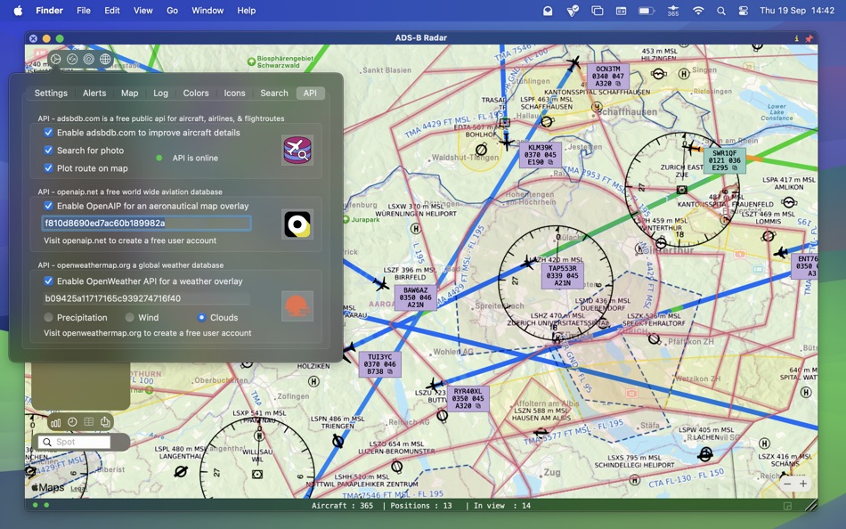 #7. ADS-B Radar (macOS) 由: Jan Nutbroek