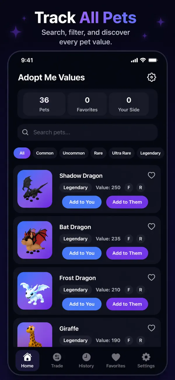 Screenshot #2 pour Adopt Me Values & Trade