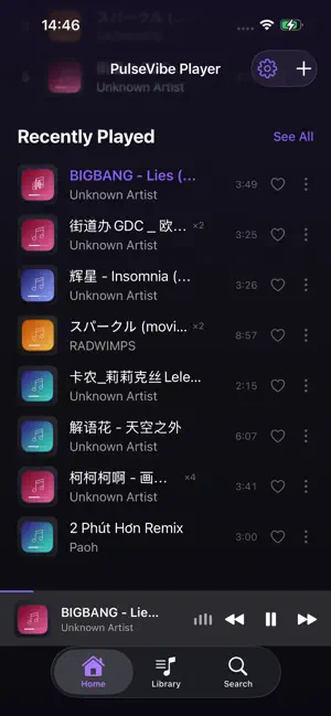 PulseVibe - Player screenshot 1