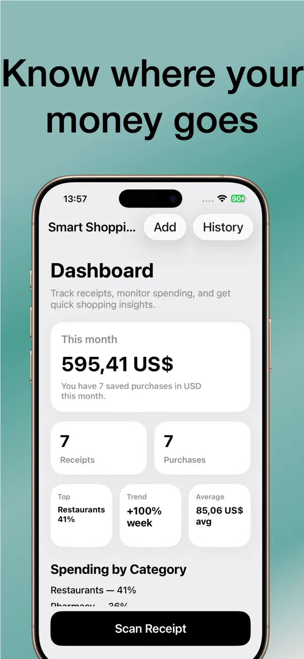 Screenshot #1 pour Receipt Scanner: Scan Prices