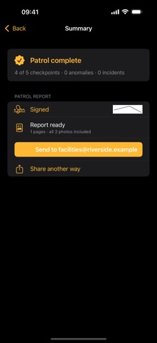 PatrolPad iPhone screenshot