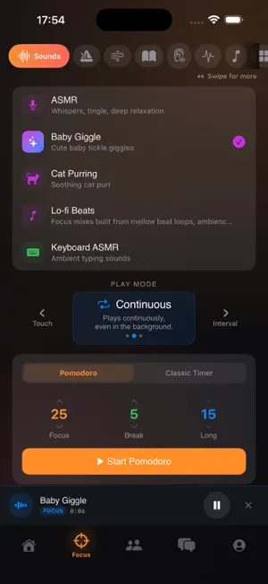 Hanuq: Focus & Sleep Sounds screenshot 3