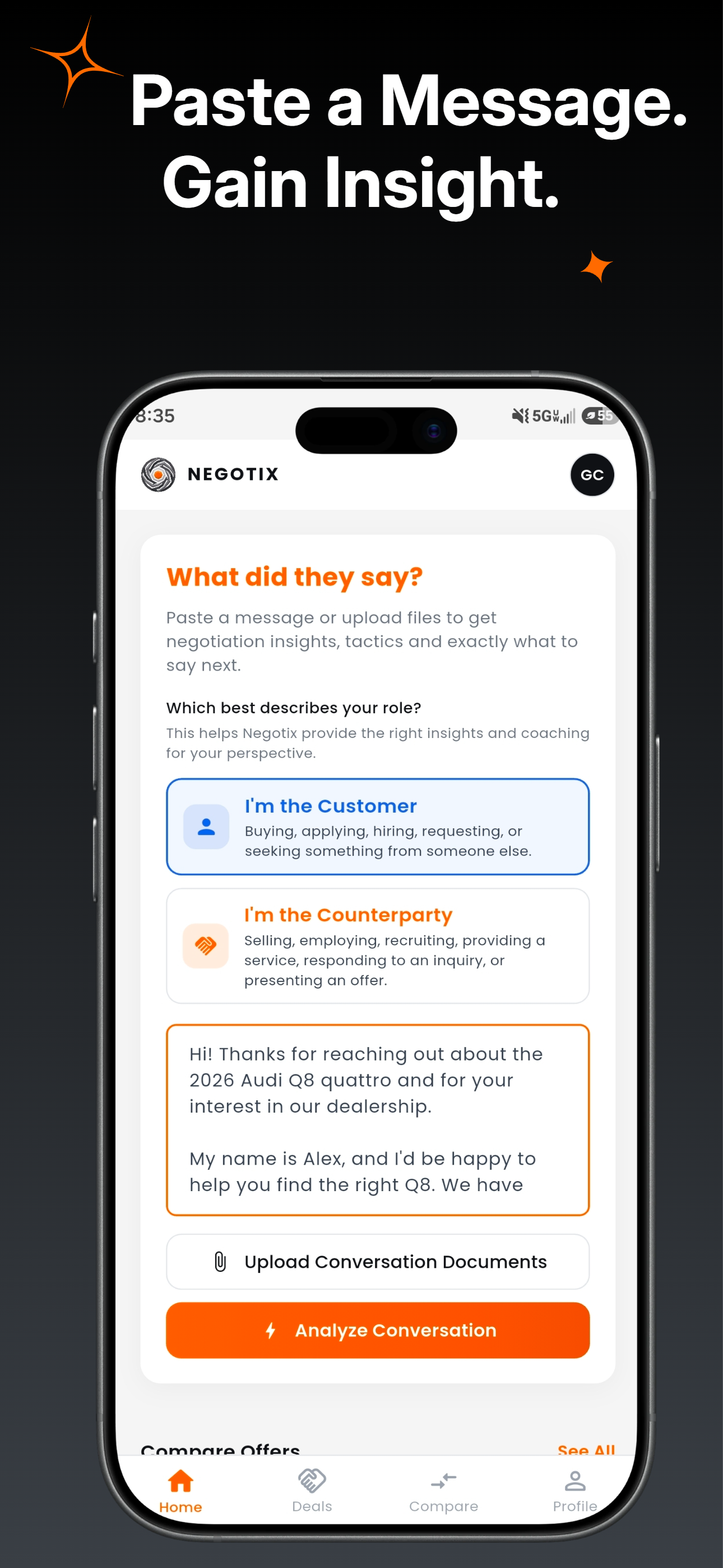 Negotix: Negotiation Assistant screenshot 3