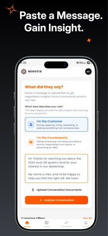 Negotix: Negotiation Assistant Screenshot 3 of 7