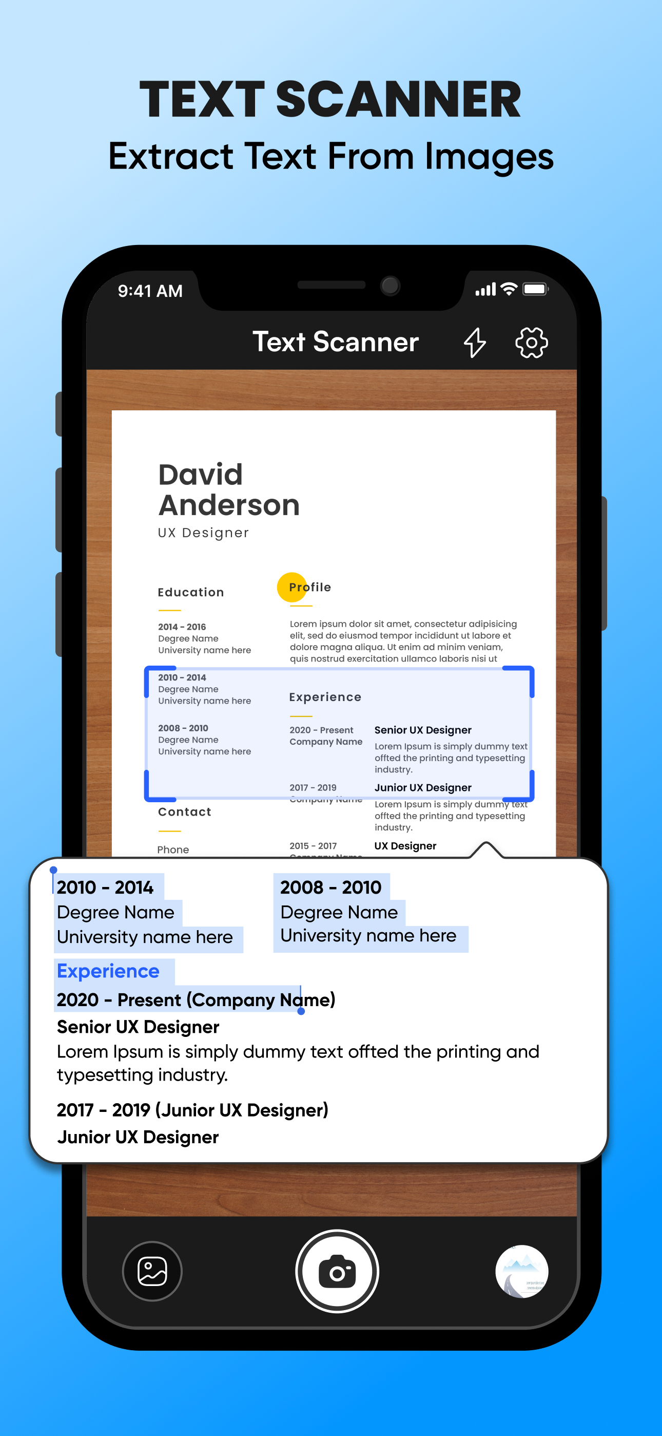 OCR Text Scanner Image To Text