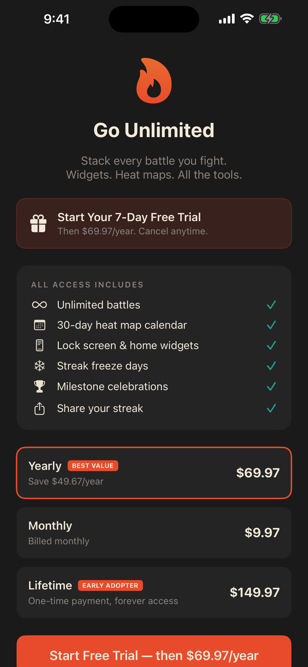 No Days Off - Streak Tracker screenshot 10