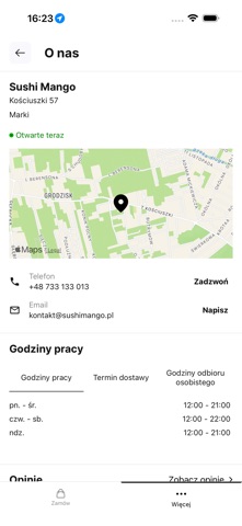 SUSHI MANGO APP screenshot
