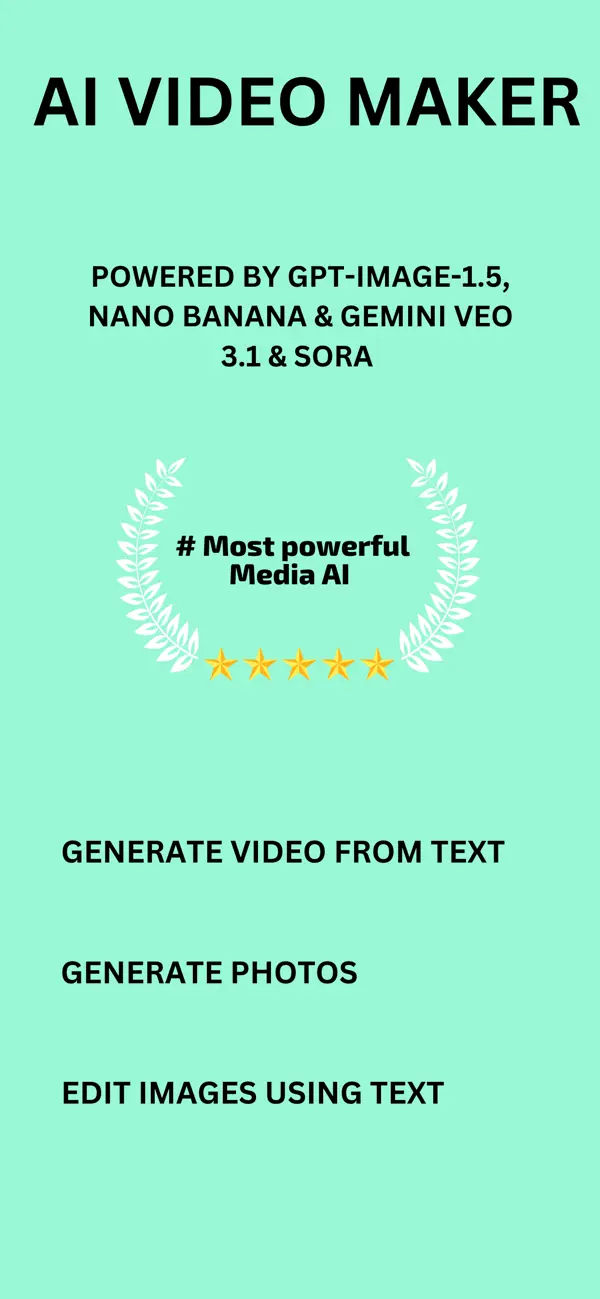 #1. Video & Image Generator (iOS) Ved: Alex Gameli Heyman