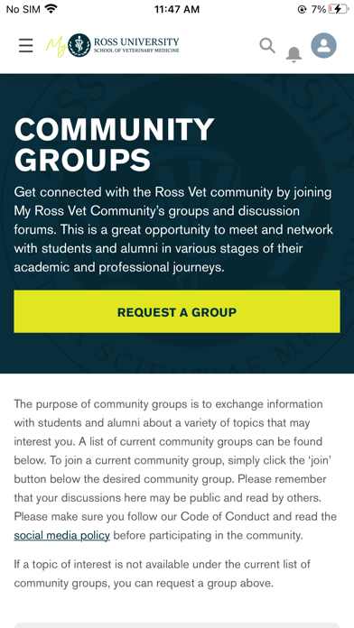My Ross Vet: Student Portal iPhone screenshot