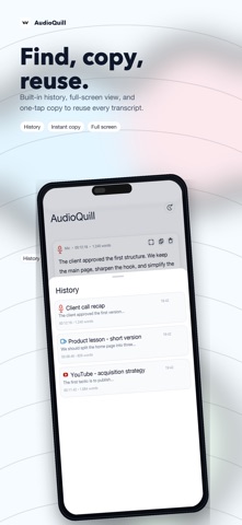 AudioQuill Transcriber screenshot