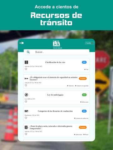 Transiteca iPad screenshot