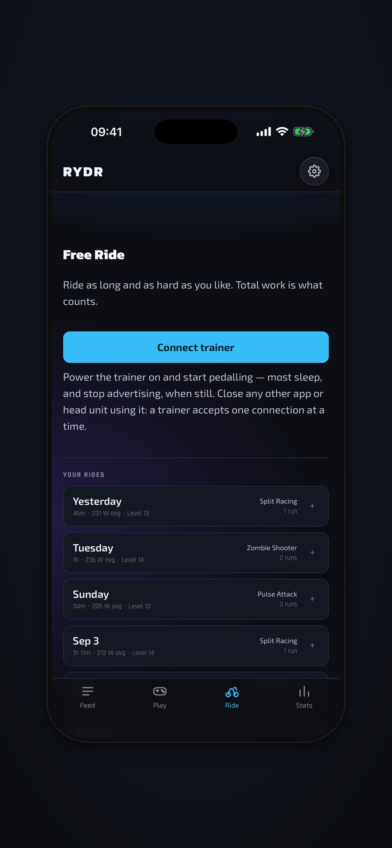 Screenshot 3 of RYDR: Indoor Cycling