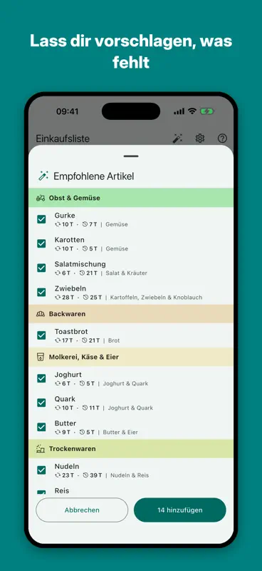 Aisly: Lernende Einkaufsliste screenshot 6 of 7