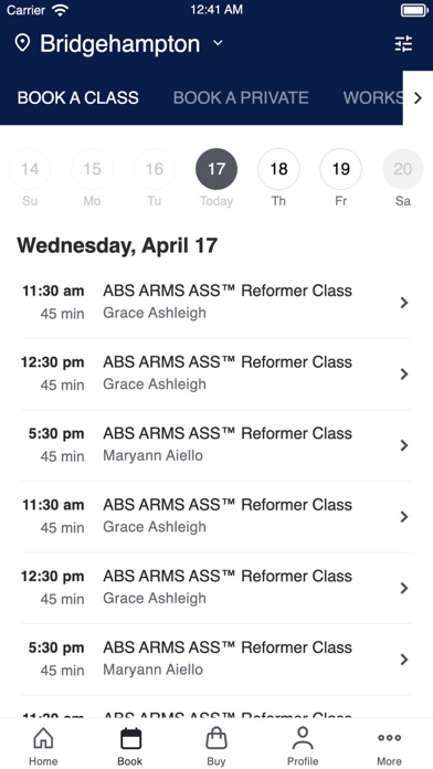 New York Pilates Screenshot