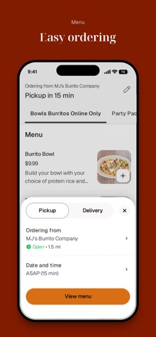 MJs Burrito iPhone screenshot