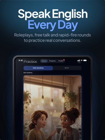 WitSpeak: AI English Coach iPad screenshot