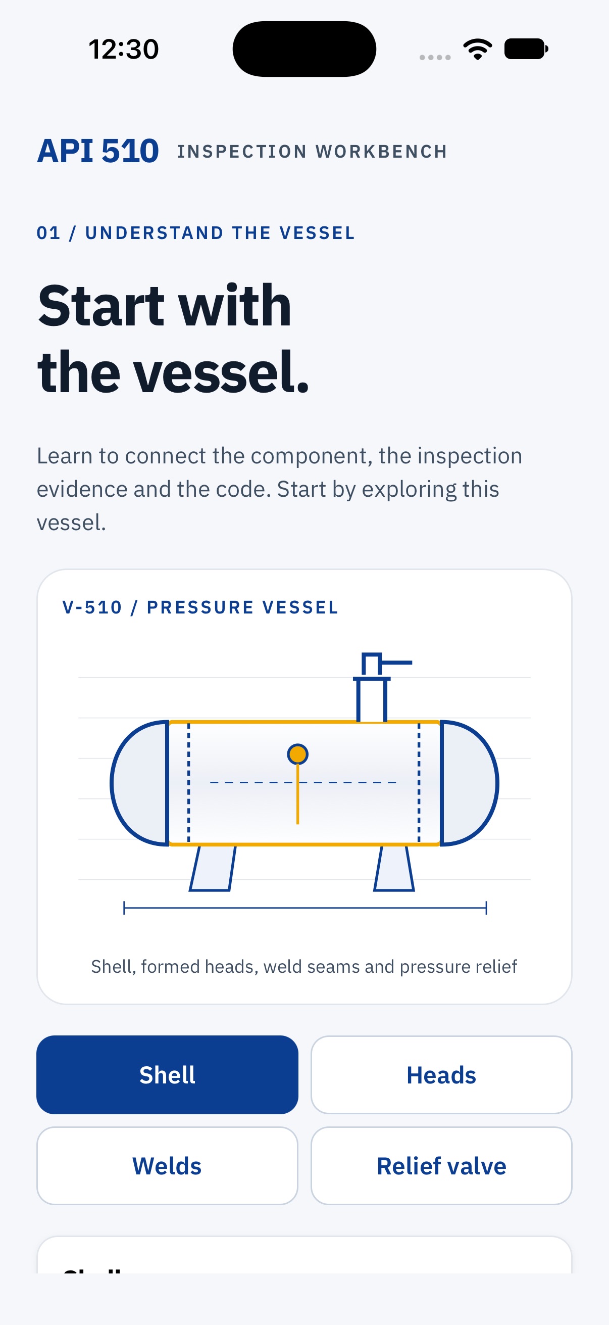 Screenshot 1 of API 510 Pressure Vessel Exam