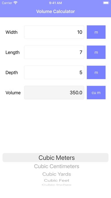 Screenshot #3 pour Volume Calculator Pro