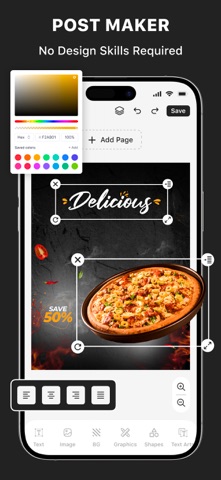 Social Post Maker & Design screenshot