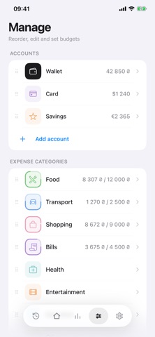 Settle: Expense Tracker iPhone screenshot