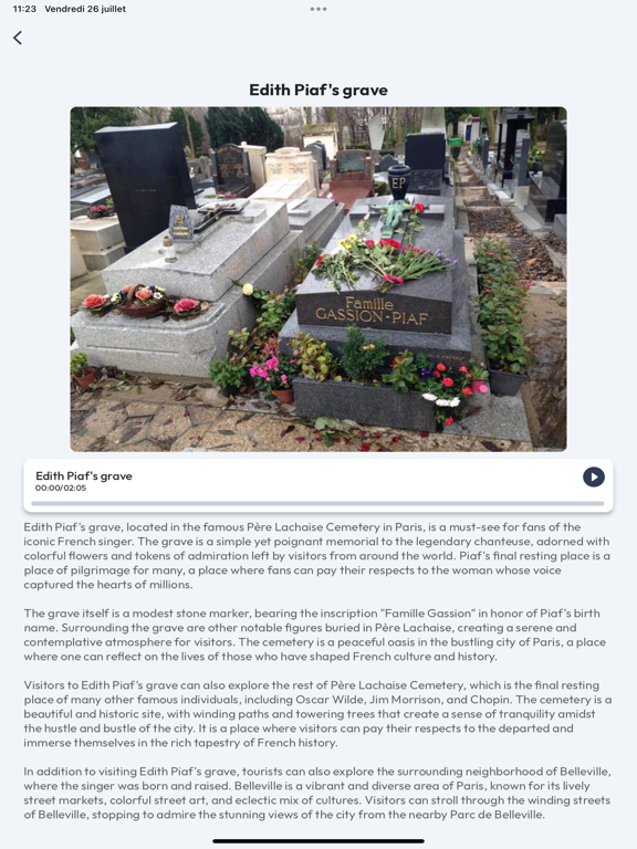 Screenshot #6 pour Pere Lachaise visites guidées