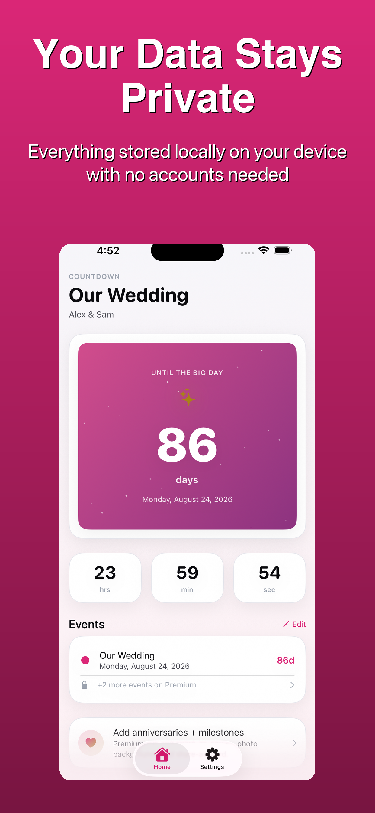 Wedding Countdown - Days