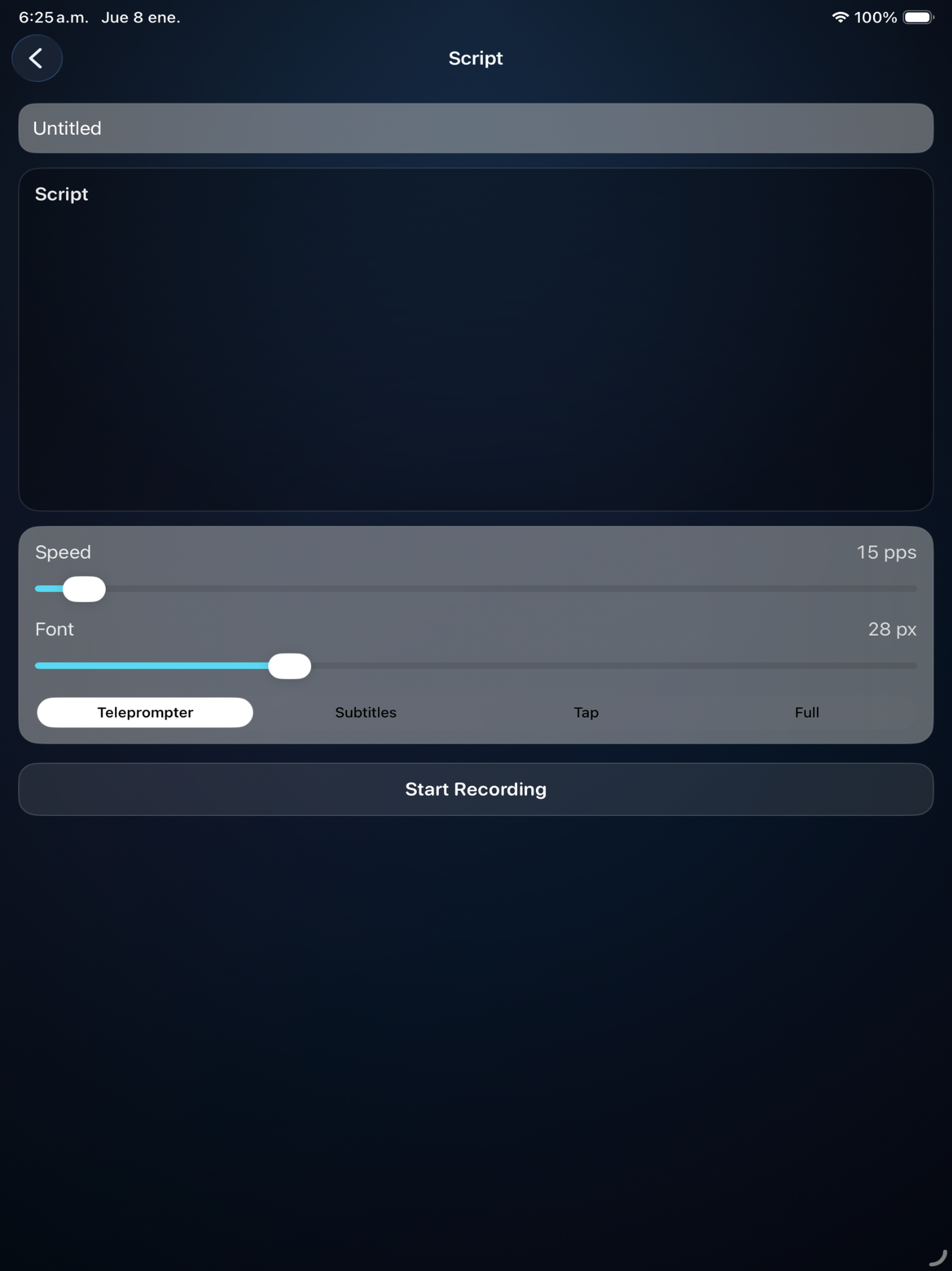 SpeakFlow Teleprompter