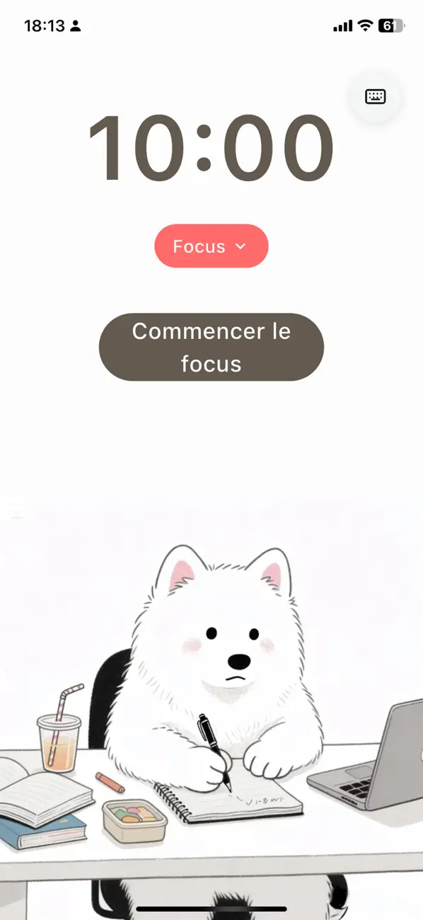 Screenshot #1 pour Pomodoro Mignon