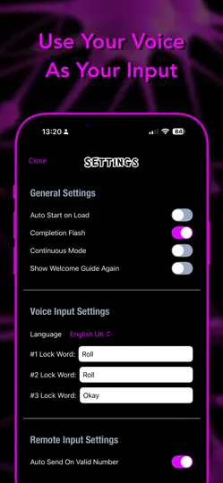 Captura de pantalla de NeuroDice en iPhone 3