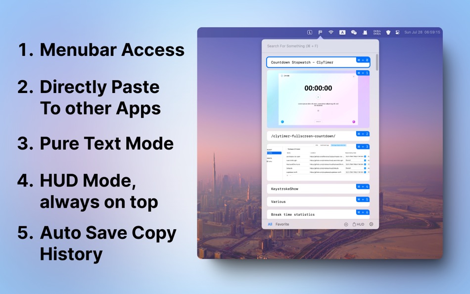 #1. Clipboard History - ClyPaste (macOS) Ved: 超 程
