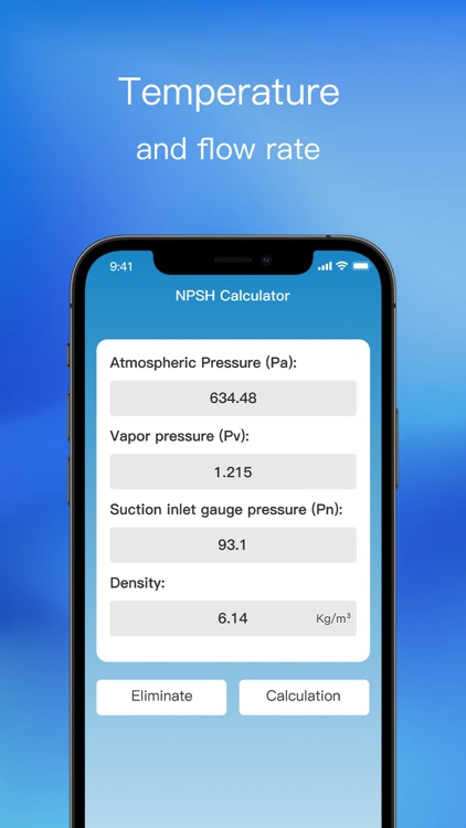 Cavitation Allowance Calc