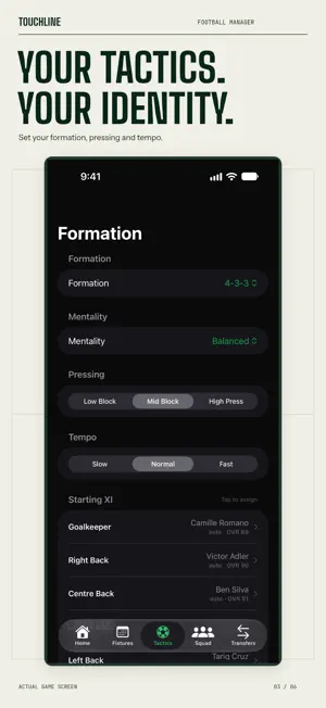 Touchline Football Manager screenshot 3