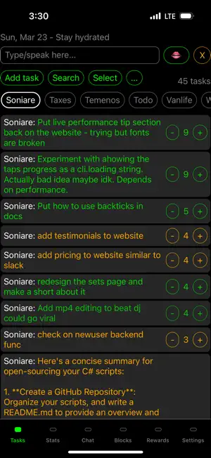 AI Daily Task Assistant Scythe screenshot 1
