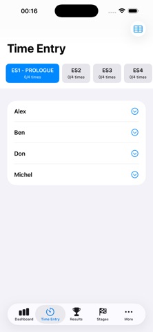 Rally Time Manager screenshot
