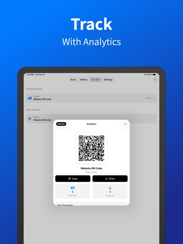 QR & Barcode Scanner: Scanly iPad screenshot