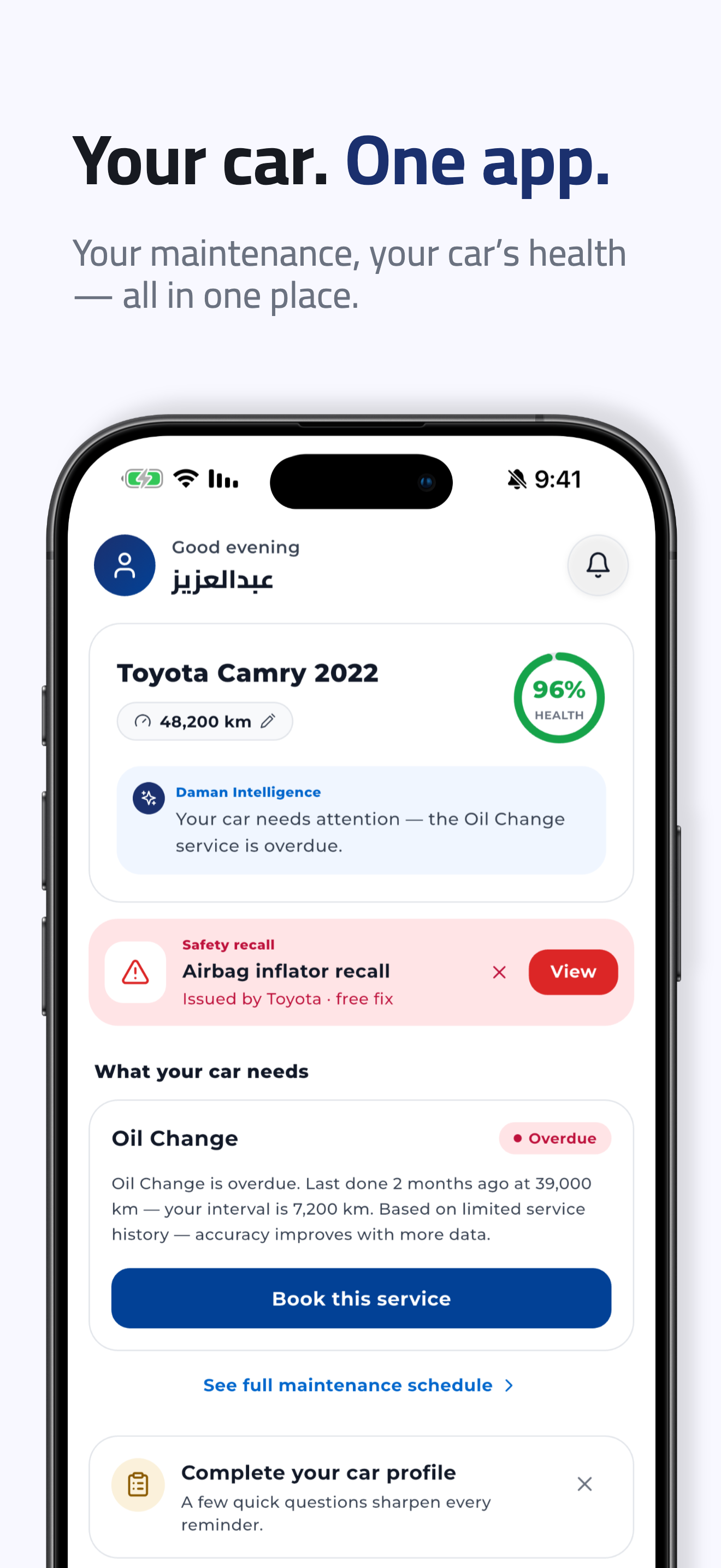 Daman — Car Maintenance screenshot 3