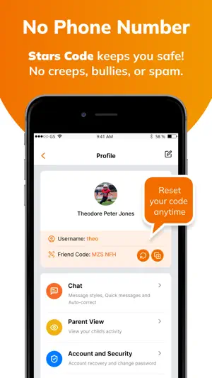 Stars Messenger Kids Safe Chat screenshot 2