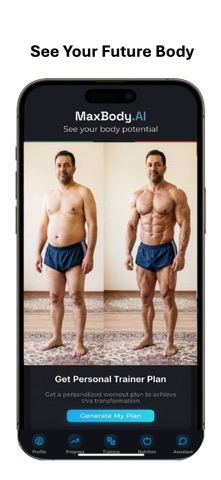 MaxBody: Calorie Counter & Gym iPhone screenshot