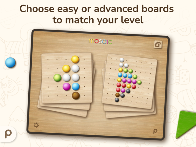 ‎Mosaic: peg puzzle for kids Screenshot