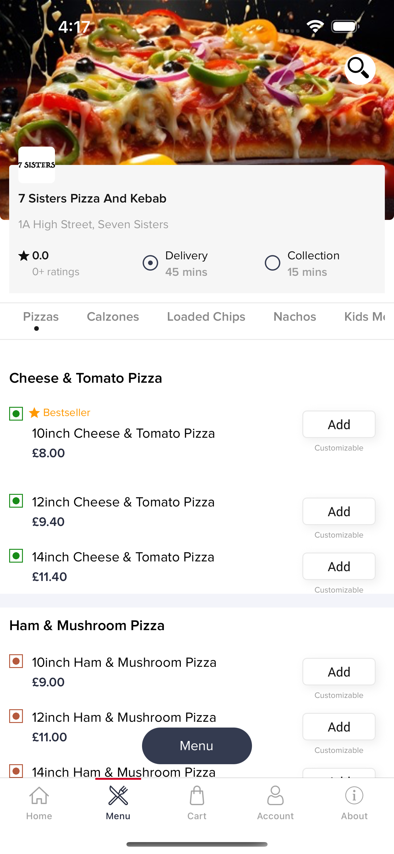 7 Sisters Pizza And Kebab screenshot 2