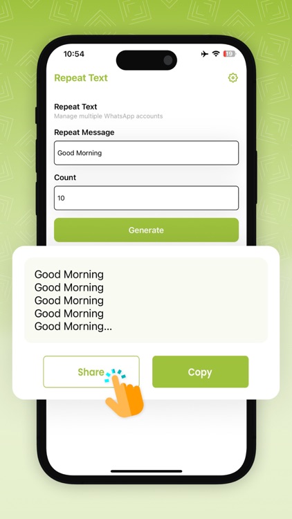 Text Repeater for Messaging