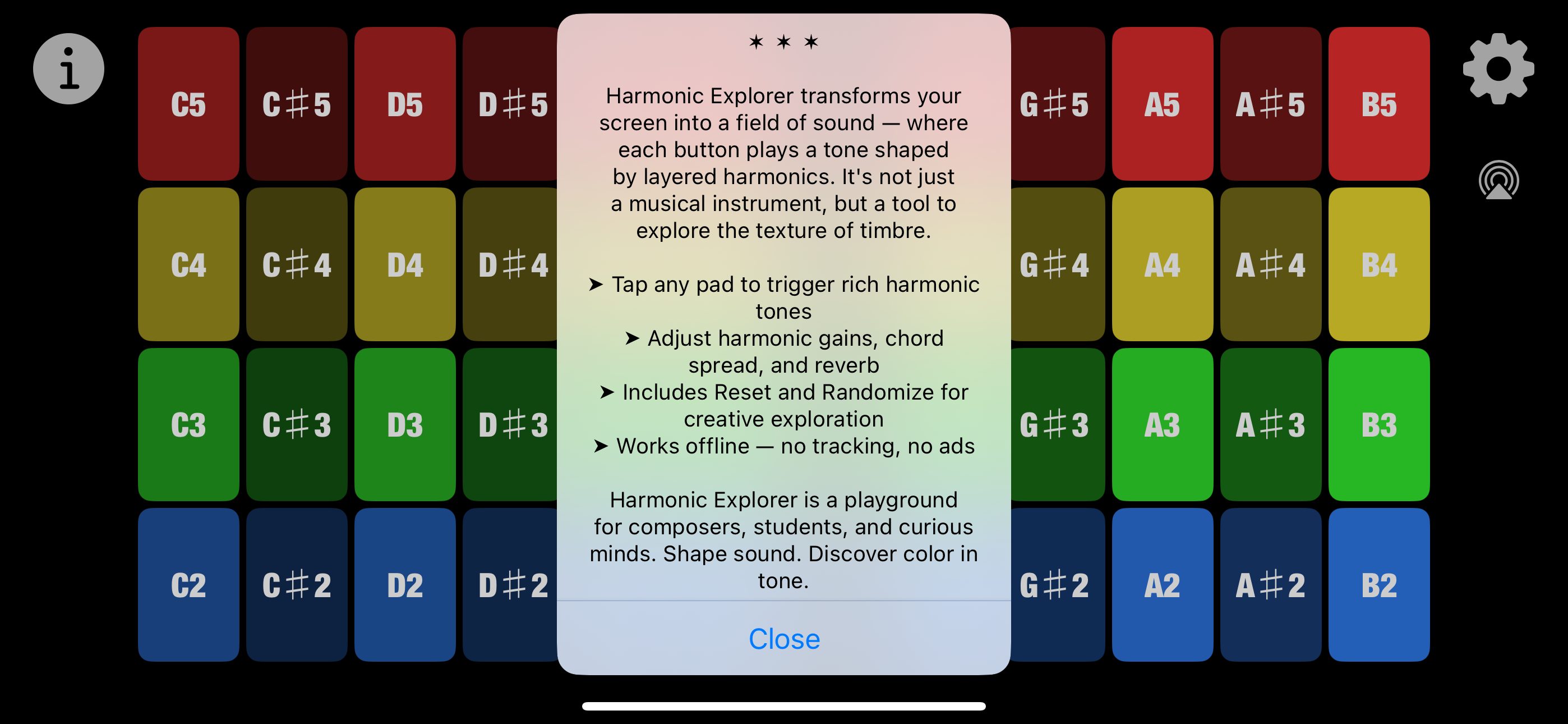 Harmonic Explorer screenshot 5